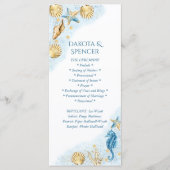 Programme Coastal Chic | Bleu et or sous la mer Mariage (Devant)