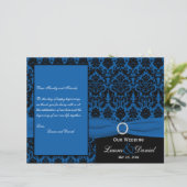 Programme Cobalt Blue and Black Mariage damassé (Debout devant)