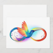 Programme Colibri arc-en-ciel avec symbole d'infini (Devant / Derrière)