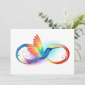 Programme Colibri arc-en-ciel avec symbole d'infini (Debout devant)