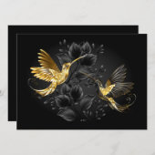 Programme Colibri noir et or (Devant / Derrière)