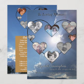 Programme Collage photo de Simple Heart sur fond de photo de (Devant / Derrière)