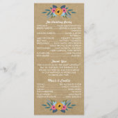 Programme Collection de Mariages de couronnes florales Kraft (Dos)