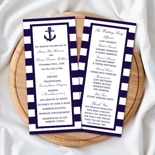 Programme Collection de Mariages de la marine d'Ancres nauti