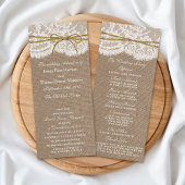 Programme Collection de Mariages Rustic Twine Bow - Programm