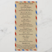 Programme Collection de Mariages Vintages Airmail (Dos)