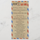 Programme Collection de Mariages Vintages Airmail (Devant)