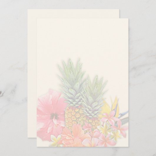 Programme Collection hawaïenne Arrière - plan Blank (Devant / Derrière)