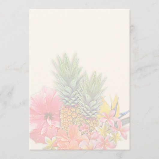 Programme Collection hawaïenne Arrière - plan Blank (Devant)