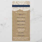 Programme Collection Kraft, dentelle et tournesol - Navy (Dos)