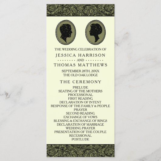 Programme Collection Mariage Silhouette Art Déco (Devant)