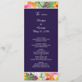 Programme Coloré hawaïen tropical Mariage (Devant)