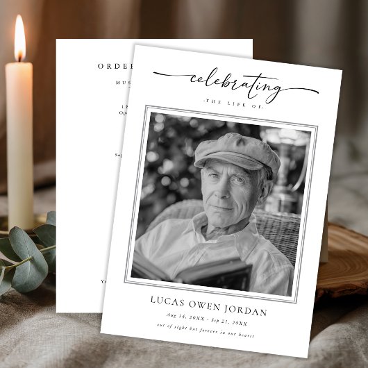 Programme Commande de service commémorative pour les funérai