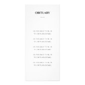 Programme commémoratif de la célébration moderne d (Dos)