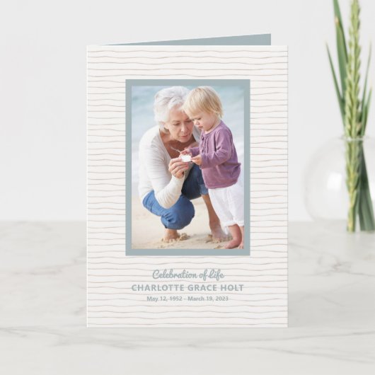 Programme commémoratif de photos de bord de mer (Devant)