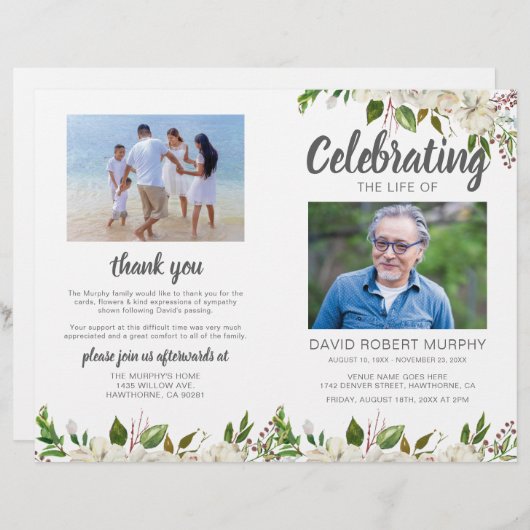 Programme commémoratif funéraire de l'ordre du ser (Devant / Derrière)