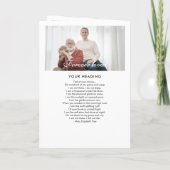 Programme commémoratif/funéraire moderne plié de 1 (Dos)