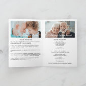 Programme commémoratif/funéraire moderne plié de 1 (Intérieur)