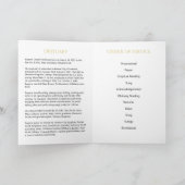 Programme commémoratif funéraire noir et or (Intérieur)