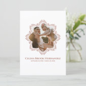 Programme commémoratif photo — Cadre Rose Marron (Debout devant)