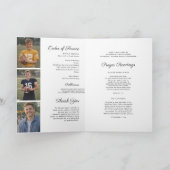 Programme commémoratif plié avec couverture photo (Intérieur)