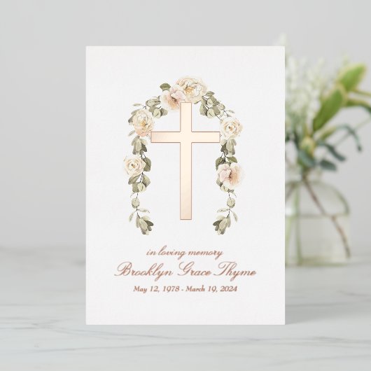 Programme commémoratif Real Foil Cross (Debout devant)