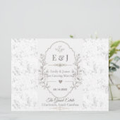 Programme Conception de célébration de mariage romantique de (Debout devant)