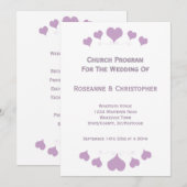 Programme Conception de cœurs de lilas pour mariage (Devant / Derrière)