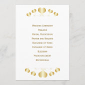 Programme Conception de mariage à cœurs dorés (Dos)