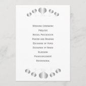 Programme Conception de mariage Silver Hearts Design (Dos)