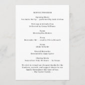 Programme Conception de service photo de mémorial moderne (Dos)