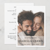 Programme Conception de service photo de mémorial moderne (Devant / Derrière)