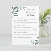 Programme Connaissez-Vous Bien Le Jeu De Mariée - Eucalyptus (Debout devant)