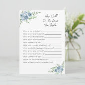 Programme Connaissez-Vous Bien Le Jeu De Mariée - Floral Ble (Debout devant)