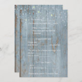 Programme Conseil de mariage amusant, Bois rustique, Personn (Devant / Derrière)