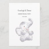 Programme Conseil Pour Maman-To-Be Game Baby Elephant Card (Dos)