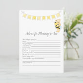 Programme Conseil Pour Maman-To-Be Game Boy Teddy Bear Card (Debout devant)