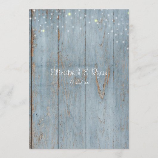 Programme Conseils de mariage drôles, bois rustique, personn (Dos)