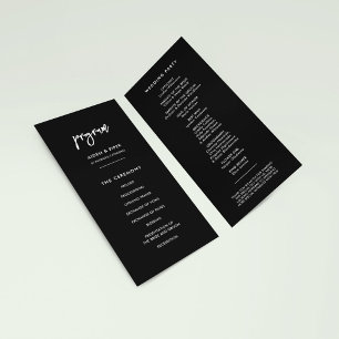 Programme Contemporain moderne noir double face mince