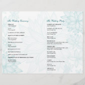 Programme Contoured Bloom Sapphire Wedding Circula (Dos)