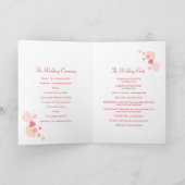 Programme Corail moderne rouge confetti pétales de fleurs Ma (Intérieur)