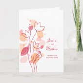 Programme Corail moderne rouge confetti pétales de fleurs Ma (Devant)