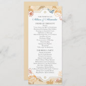 Programme Coral Automne Bohème Automne Floral Wedding Progra (Devant / Derrière)