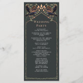 Programme Corbeau gothique enchanté Mariage floral Sage vert (Dos)