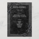 Programme Corbeau noir gothique et Mariage Rose noir (Devant)