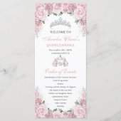 Programme Cortège Floral Rose Tendre de Quinceañera Commande (Devant)