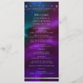 Programme Cosmétique violet Turquoise Sun Moon Stars Mariage (Devant)