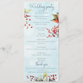 Programme Cosy Winter Rowan bouquet Mariage (Dos)