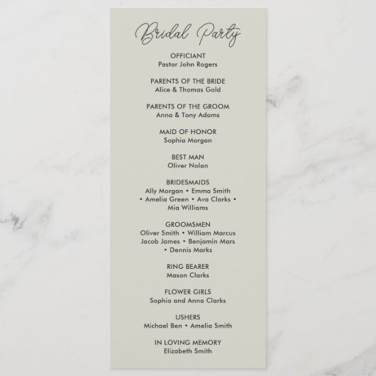 Programme Côte Bleue Tropical Beach Destination Mariage (Dos)