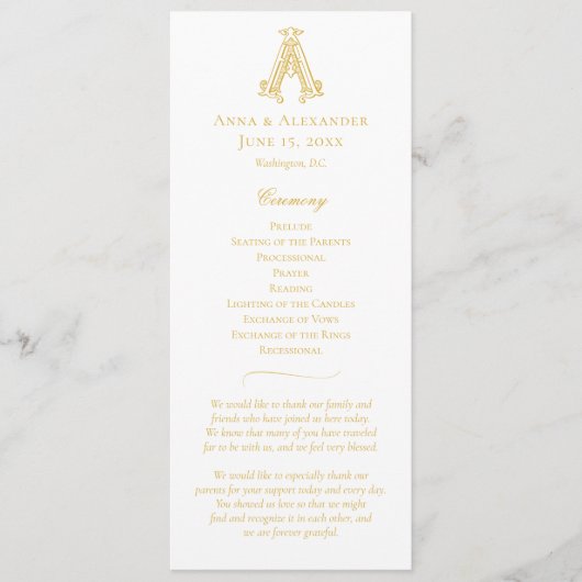 Programme COULEURS ÉDITABLES AA Monogramme AA Crest Program (Devant)